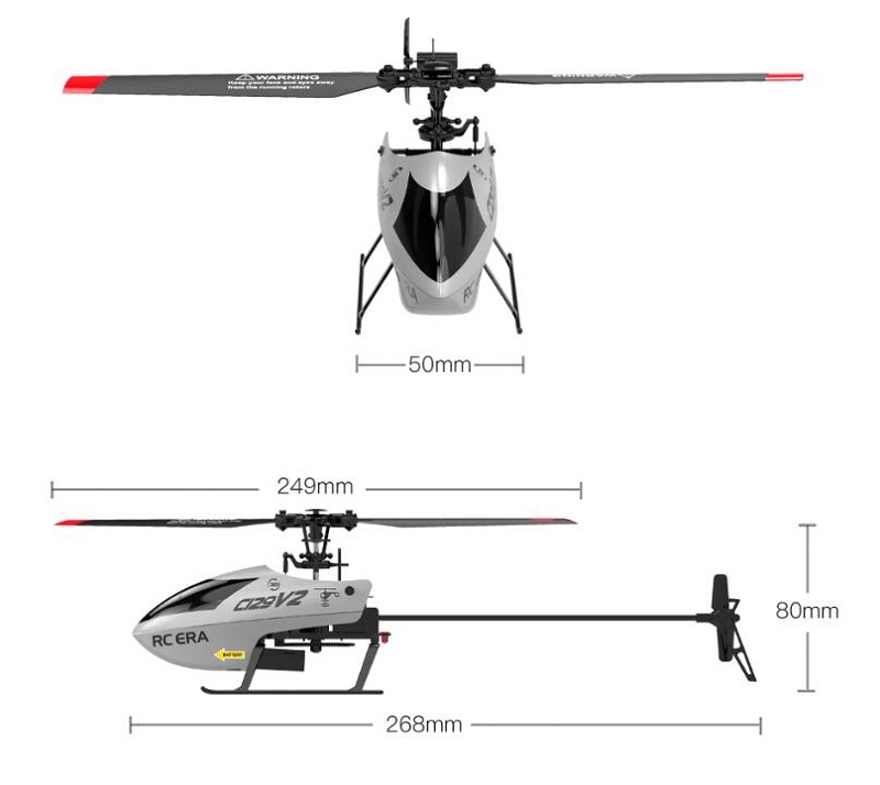 RC ERA C129 V2 6CH RCヘリコプター ワンキースクロール機能付き RTF 2.4GHz 