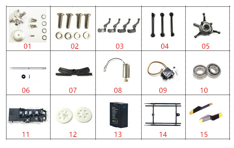 C187 EC135 RCヘリコプター用スペアパーツ 補修部品