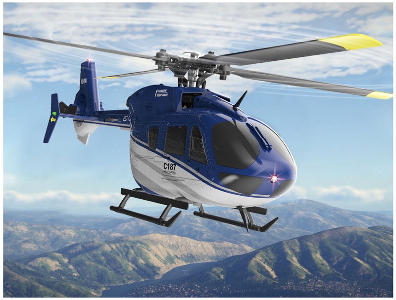 RC EAR C187 4CH 6 軸ジャイロ高度保持フライバーレス EC135 スケール RC ヘリコプター RTF 2.4G