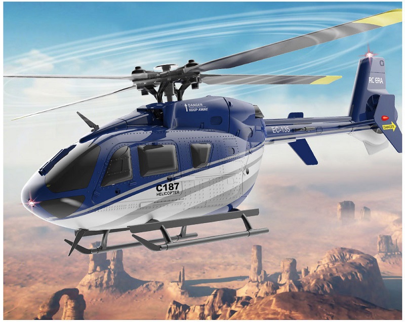 RC EAR C187 4CH 6 軸ジャイロ高度保持フライバーレス EC135 スケール RC ヘリコプター RTF 2.4G