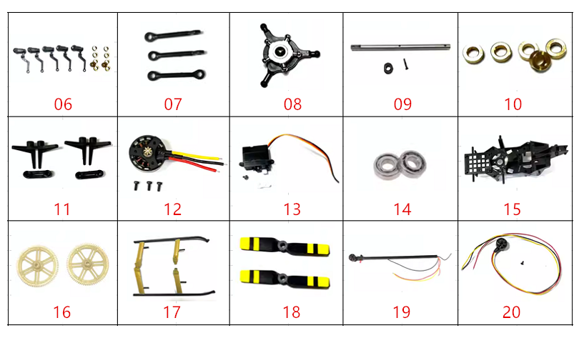 C189 MD500 RC ERA バード RCヘリコプター用スペアパーツ 補修部品