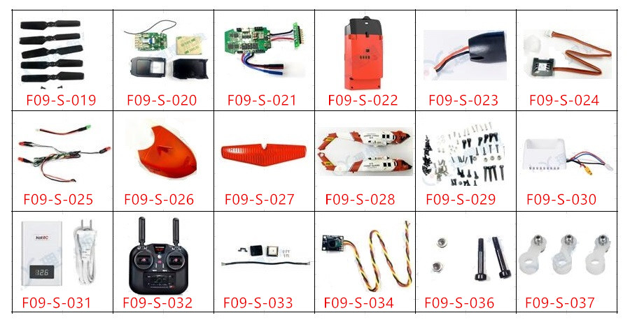 YUXIANG F09-S UH60 RCヘリコプター用スペアパーツ補修部品