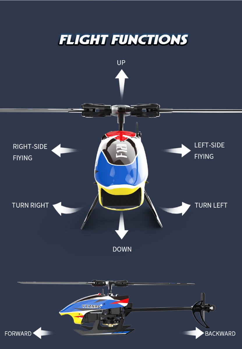 YUXIANG F120 6CH 3D6G ブラシレス フライバーレス RCヘリコプター 2.4G  RTF FUTABA S-FHSS と互換性あり