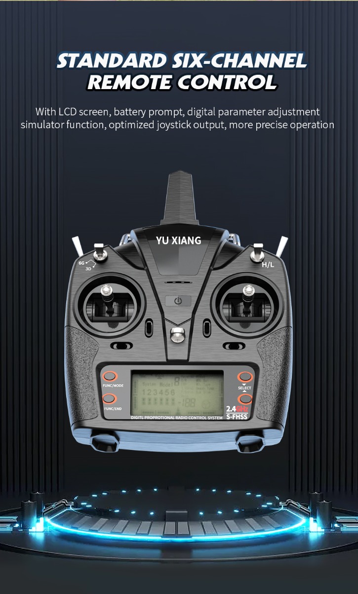 YUXIANG F120 6CH 3D6G ブラシレス フライバーレス RCヘリコプター 2.4G  RTF FUTABA S-FHSS と互換性あり