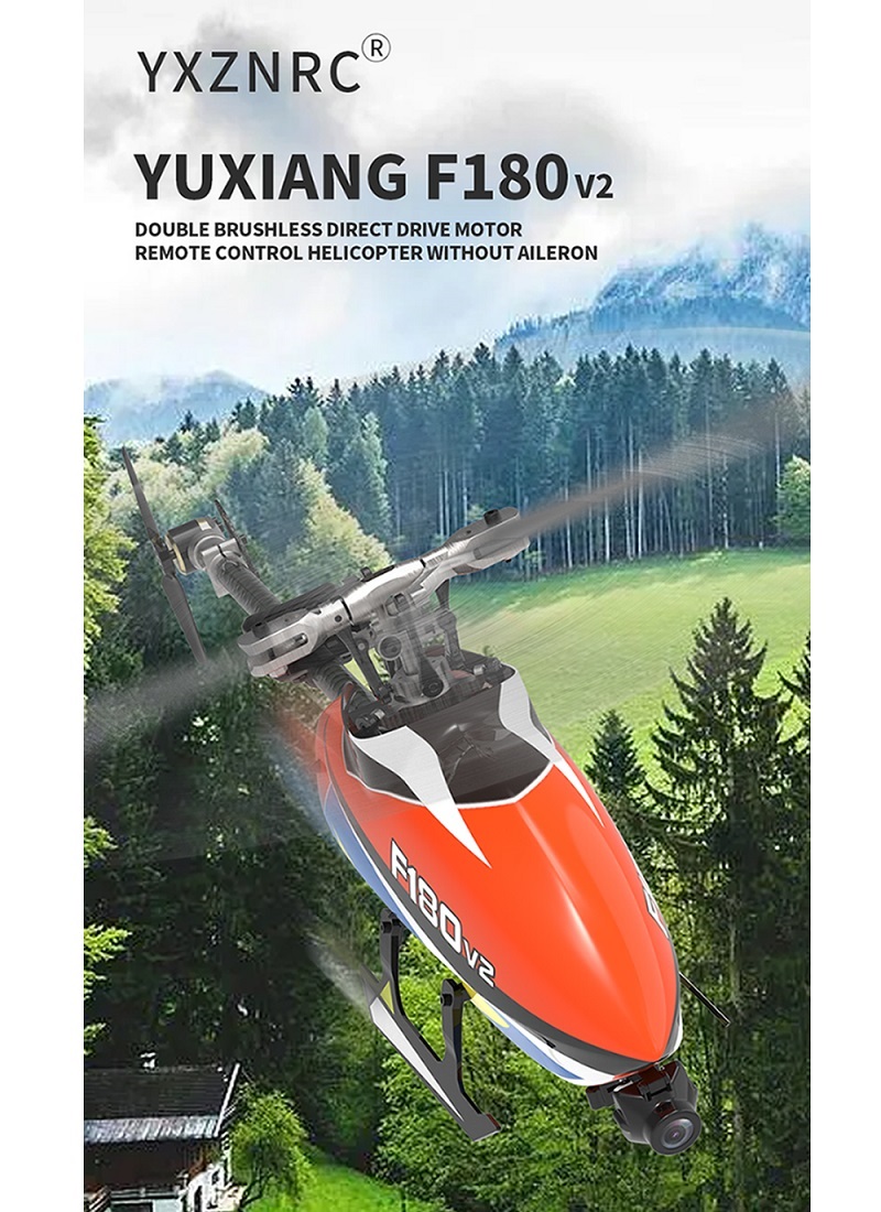 YUXIANG F180 V2 6CH GPS 安定化エルロンレス ヘリコプター RTF 