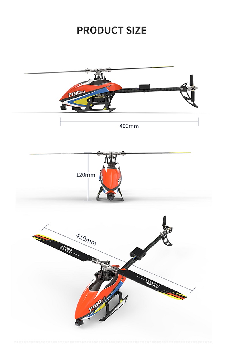 YUXIANG F180 V2 6CH GPS 安定化エルロンレス ヘリコプター RTF 