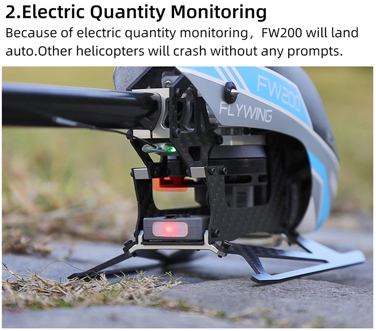 FLYWING FW200 H1 V2 ジャイロ 6CH 3D スマート GPS RC ヘリコプター RTF 自己安定化 3D ブラシレス直接駆動