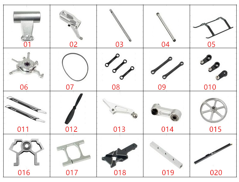FLY WING FW450 FW450L RC ヘリコプター 用スペアパーツ