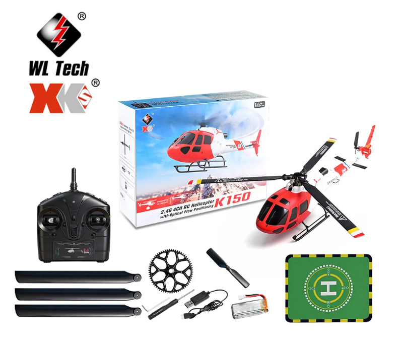 2026新型 WLtoys XK K150 AS350 4CH ブラシレス RC ヘリコブター RTF 2.4GHz 