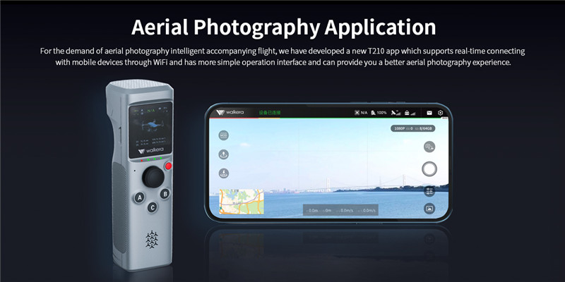 Walker T210 空撮ドローン 4Kカメラ 音声体性感覚制御