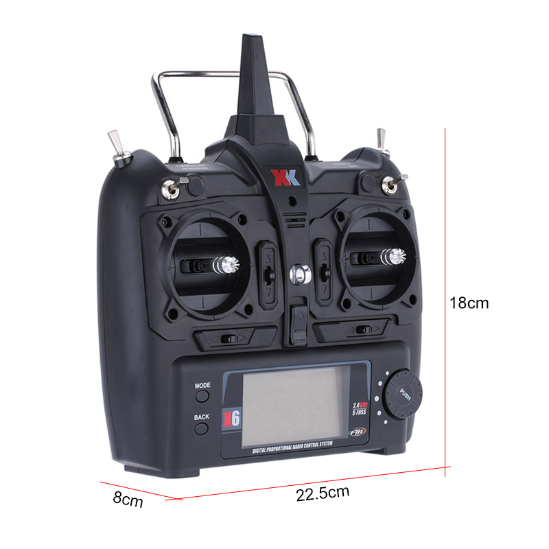 XK X6送信機  XK K110S K120 K123 K124 RCヘリコプター用 X450 A220 A250 RC飛行機用