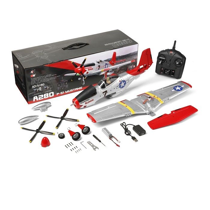 WLtoys XK A280 RC 飛行機 2.4 グラム 4CH P51 71473b8PpeL._UF894,1000_QL80_.jpg