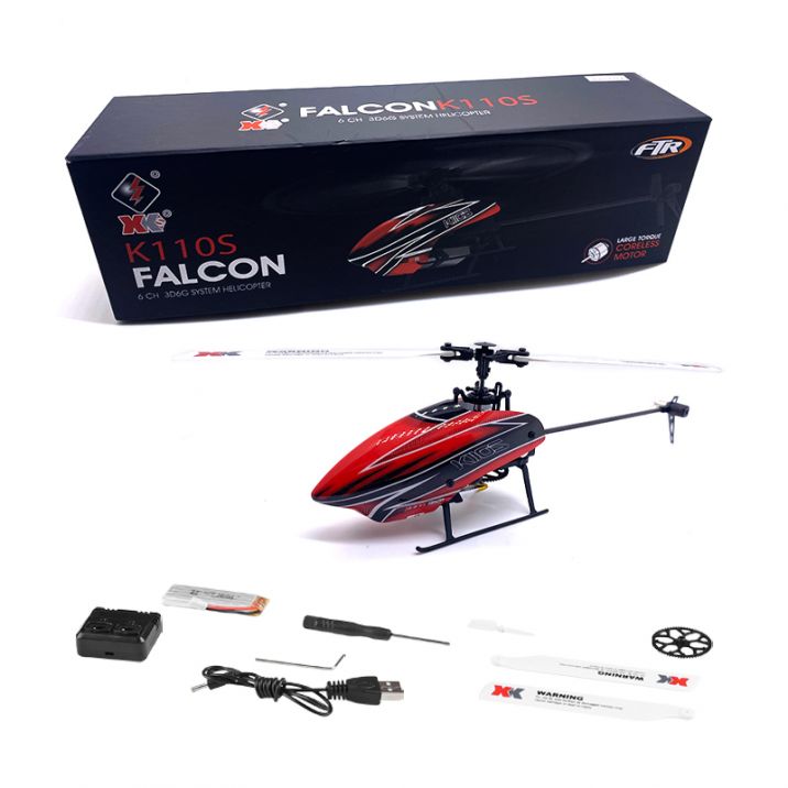 XK K110S 6CH Brushless 3D6G System RC Helicopter BNF Mode 2