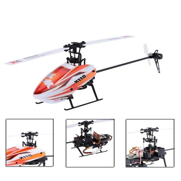 XK K110 BLAST 6CH ブラシレス 3D 6Gシステム RCヘリコプター BNF 送信機無し