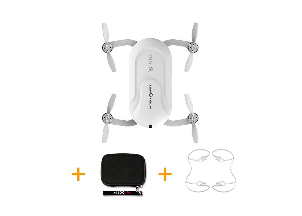 ZEROTECH Dobby 小型 ポケットセルフィードローン  WIFI FPV クアッドコプター  4K HD カメラ& GPS付き（ハンドバッグと保護カバー付く）