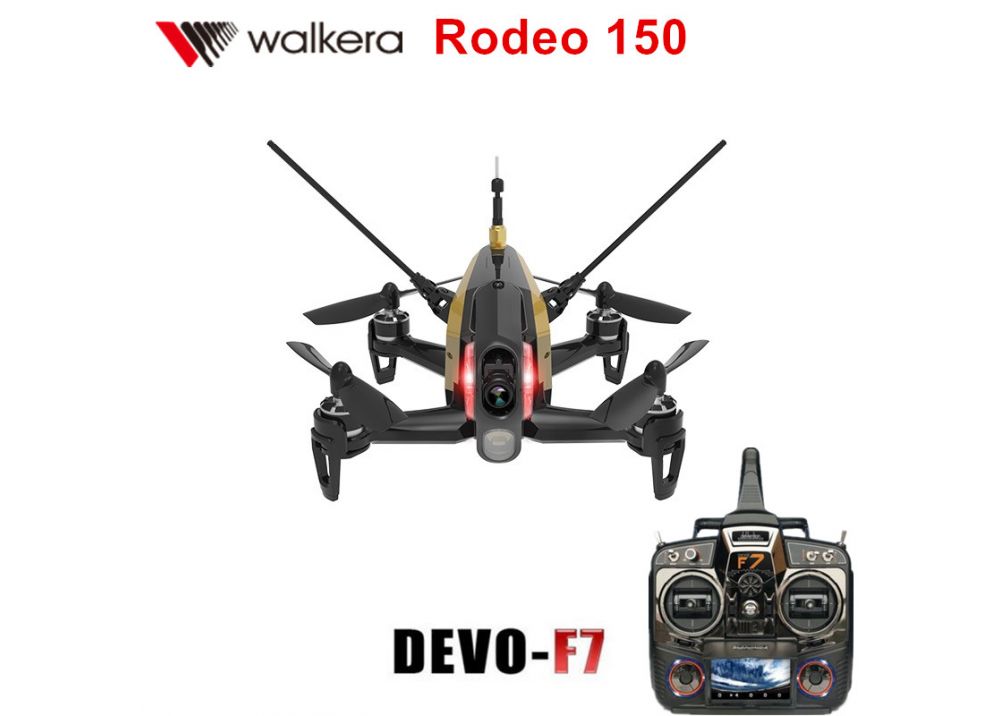 【特価】Walkera Rodeo 150 + DEVO F7 送信機フルセット 3D FPV RCレーシングドローン RTF  ( 600TVL カメラ/バッテリー/充電器含み)