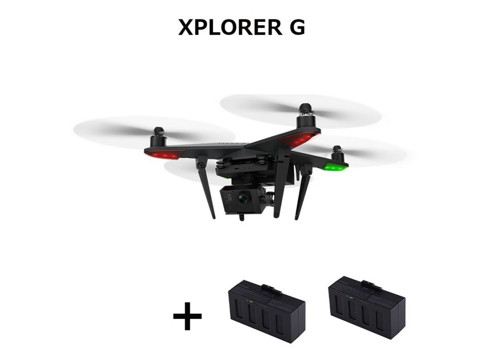 (バッテリー2個含み) Zero XIRO XPLORER G Xplorer Pro FPV RCクアッドコブター GoPro 3 4用3軸ジンバル付 RTF 5.8GHz