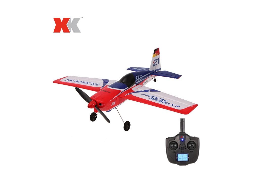 XK A430  + X4送信機 3D6G 5CH ブラシレスモーター RC 飛行機 RTF 2.4GHz FUTABA S-FHSSサポート