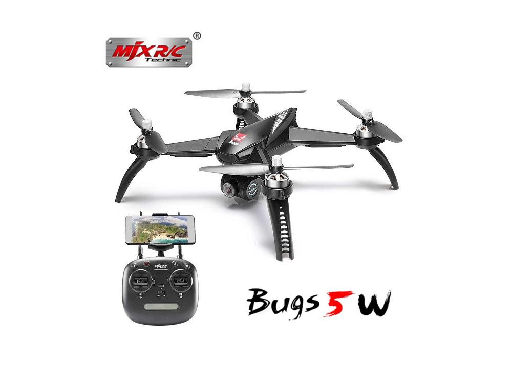 MJX B5W Bugs 5W GPS ドローン クアドコプター WIFI FPV 1080P カメラ & ブラシレスモータ 付 RTF