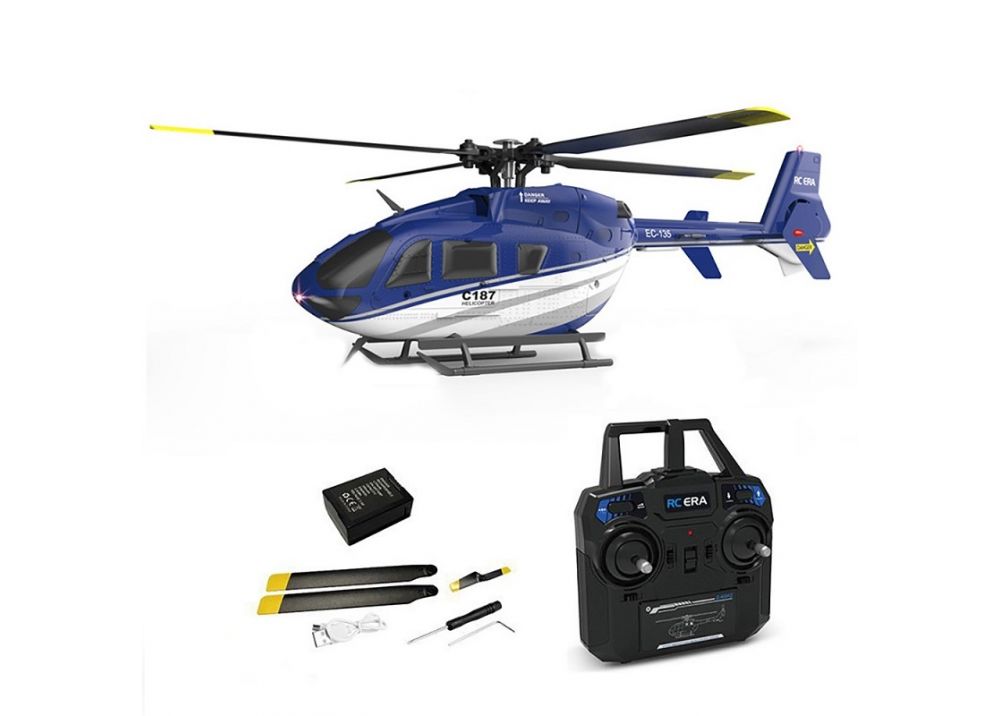 RC EAR C187 4CH 6 軸ジャイロ高度保持フライバーレス EC135 スケール RC ヘリコプター RTF 2.4G