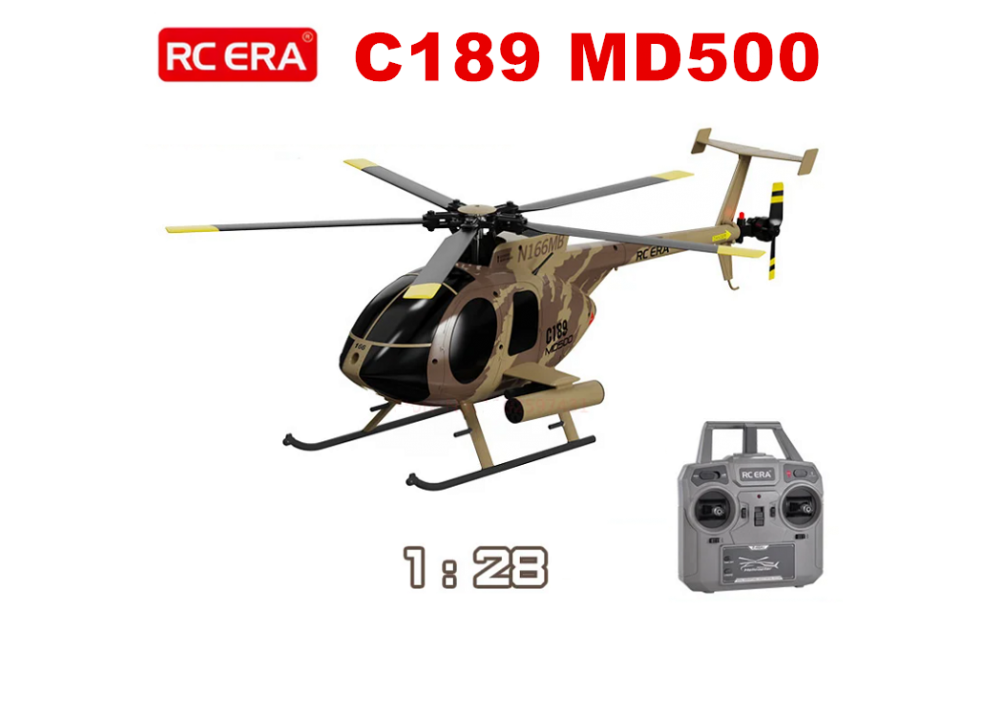  RC ERA C189 MD500 6CH 1:28 RC ヘリコプター デュアルブラシレスシミュレーションモデル RTF