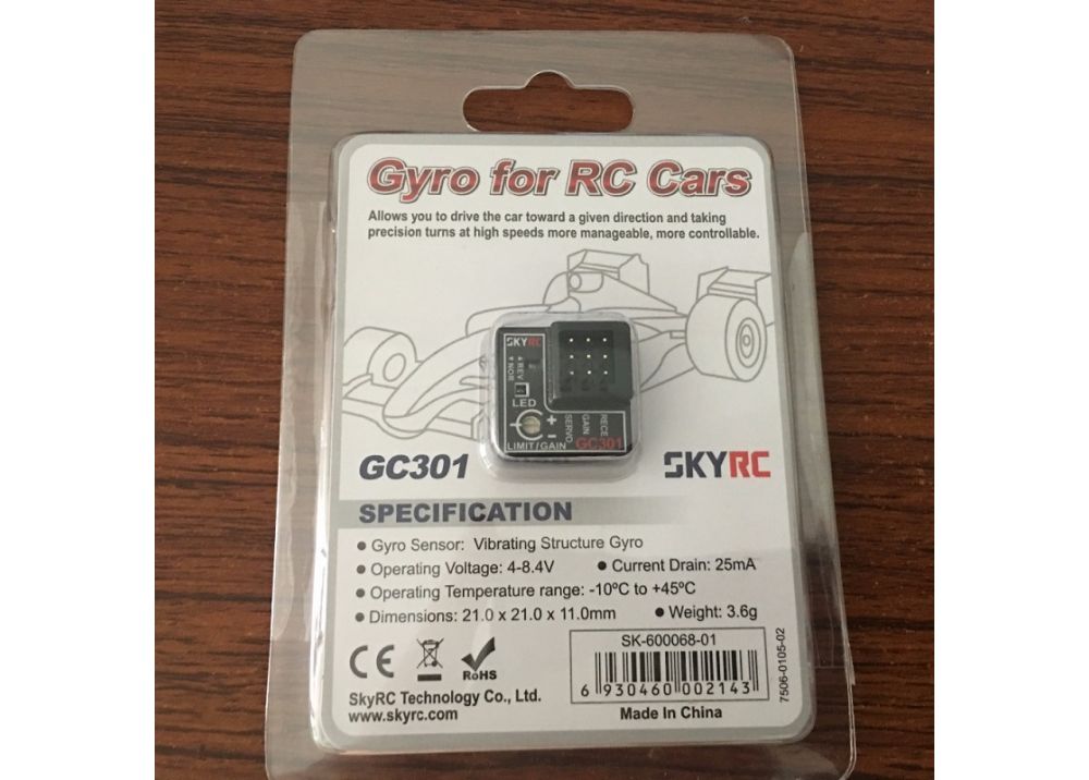 SKYRC GC301ジャイロセンサー RCカーのステアリング出力調整用  