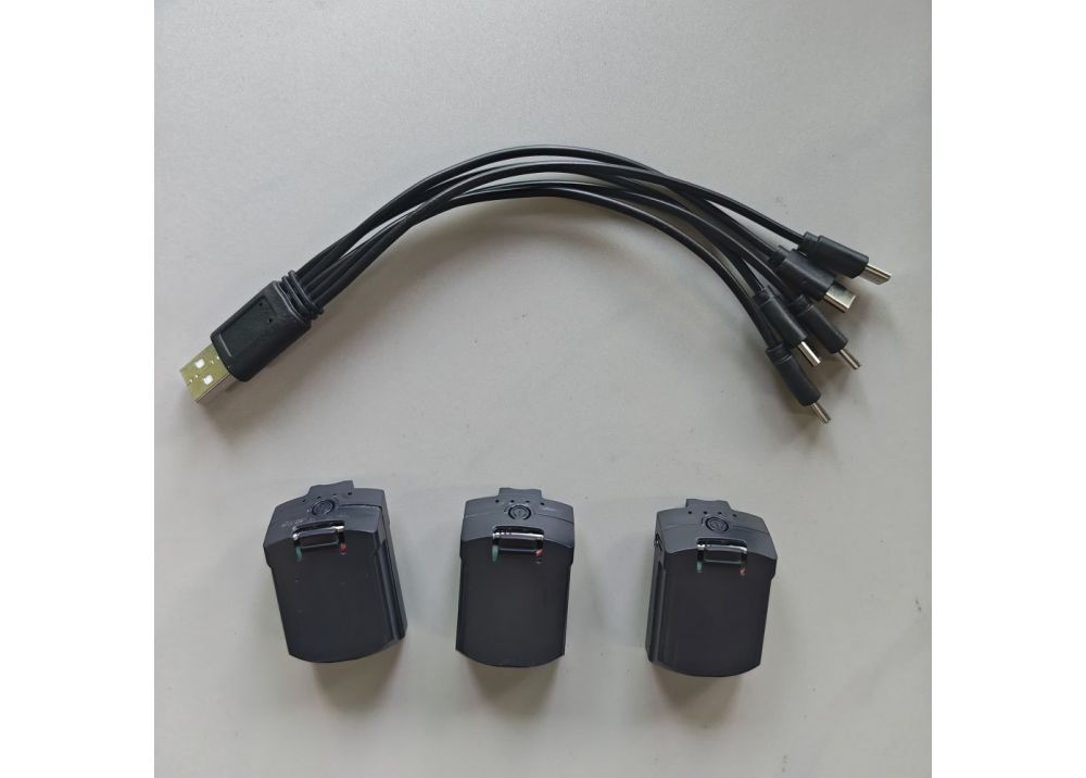 JJRC U9902 RC ヘリコプター専用7.6V 400mAh LiPoバッテリー*3個+充電ケーブル