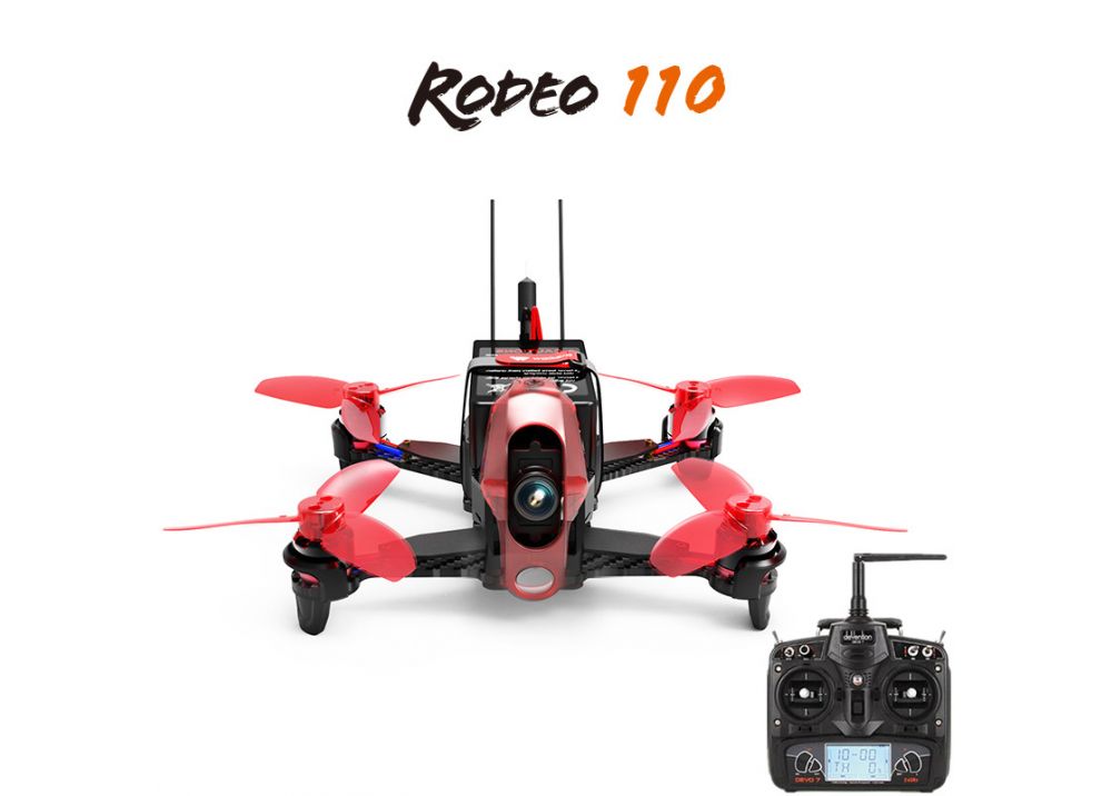 Walkera Rodeo 110 + DEVO 7 フルセット RC レーシング クアッドコプター RTF ( 600TVL カメラ/バッテリー/充電器含み)