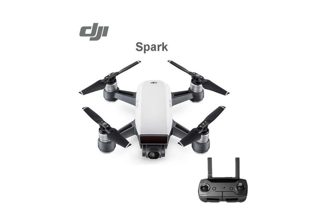 DJI Spark 高性能ミニドローン HDカメラ搭載 リアルタイム動画伝送 RTF 送信機付く（バッテリー２個）