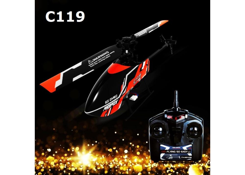 C119 4CH 6軸ジャイロフライバーレスRCヘリコプター RTF 2.4GHz WLtoys V911Sアップグレード版