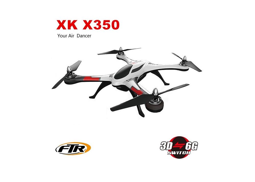 [製造中止] XK STUNT X350 4CH 6軸ジャイロ 3D 6G モード RC クアッドコプター RTF 2.4GHz XK X350
