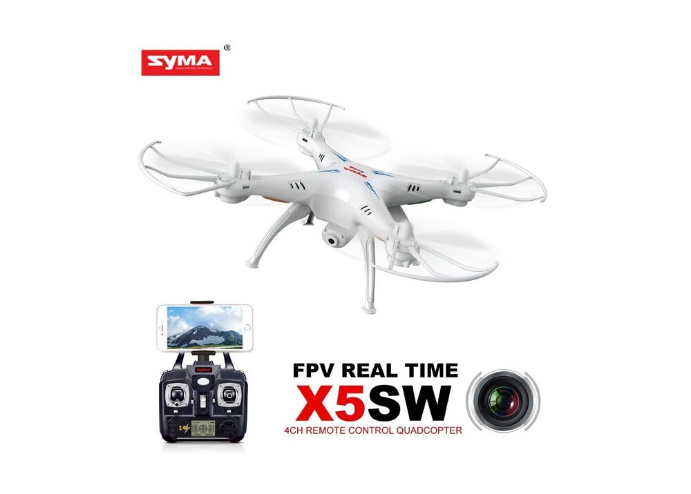 Syma X5SW 6軸ジャイロ WIFI FPV RC ドローン 2.0MP HDカメラ搭載 2.4G RTF WIFIリアルタイム伝送