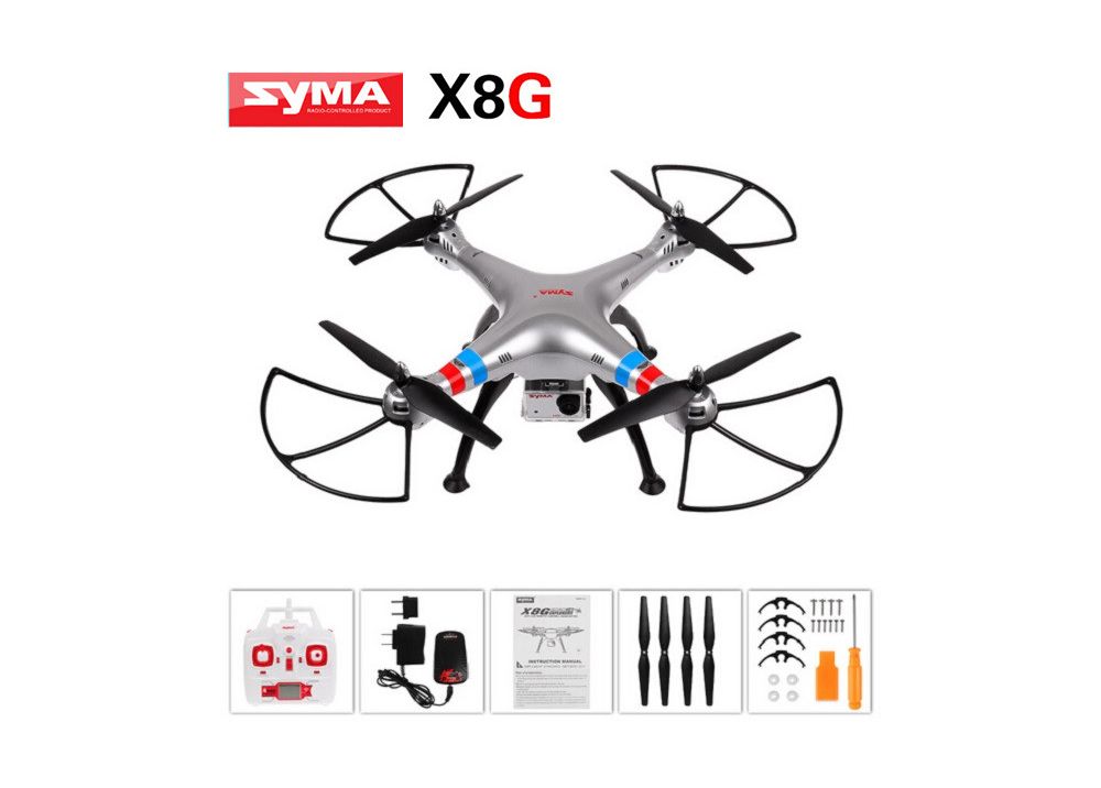 Syma X8G 8MP HD カメラ搭載 ヘッドレスモード RC クアッドコブター RTF 2.4GHz 6軸 ジャイロ付