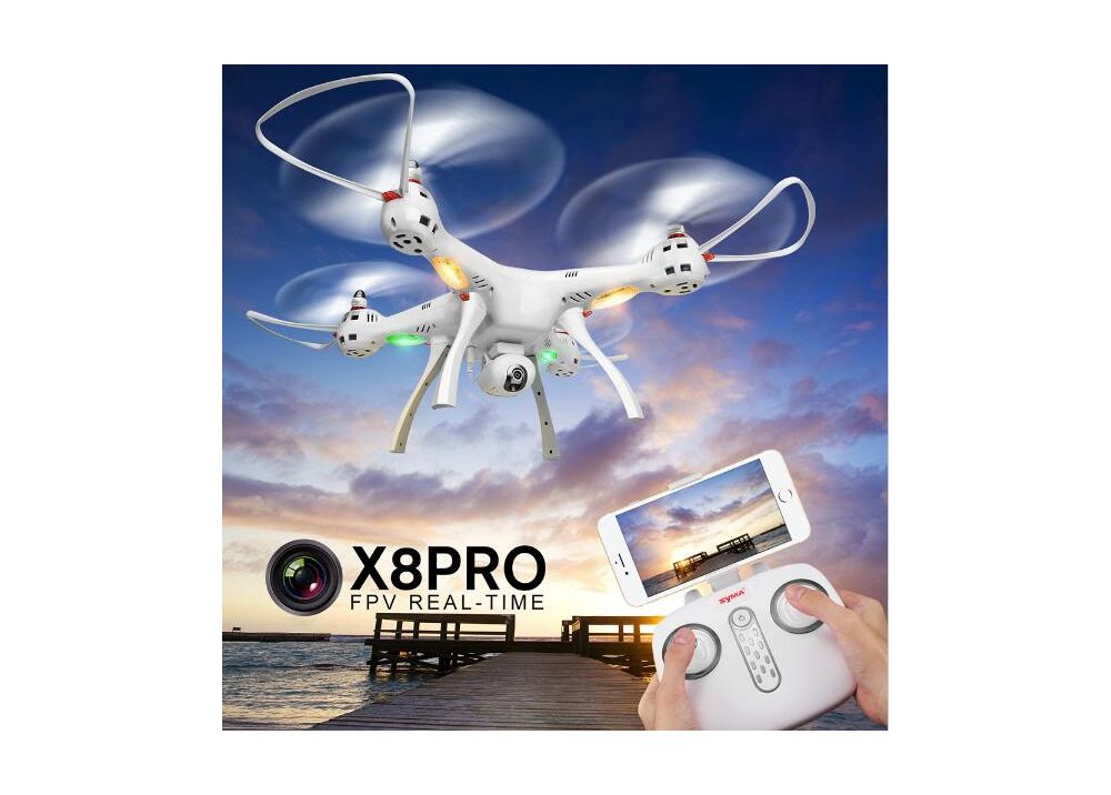 SYMA X8PRO WIFI FPV GPS ドローン  720P WIFI カメラ&ヘッドレスモード機能 付く RTF 2.4GHz