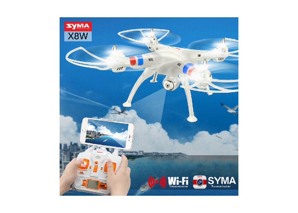 Syma X8W Explorers WIFI FPV ヘッドレスモード RC クアッドコブター （カメラ付） RTF 2.4GHz 