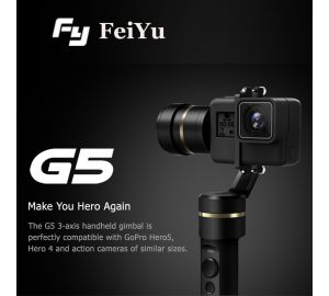 【特価】Feiyu FeiyuTech G5 ( FY G5 ) 3軸 ブラシレス ハンドヘルド ジンバル  防水機能搭載（Gopro Hero 5 Hero 4用）