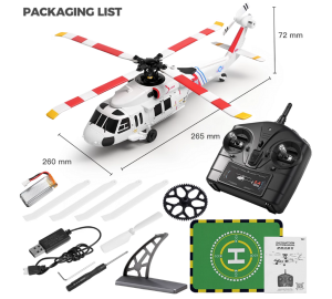 WLtoys XK K270 UH60 4CH RCヘリコプター ブラシレスモーター＆オプティカルフローポジショニング機能付