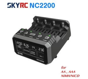 SKYRC NC2200 12V / 2.0A 4スロット AA /AAA電池充電器およびアナライザーNiMH / NiCDバッテリー充電器放電ターボ