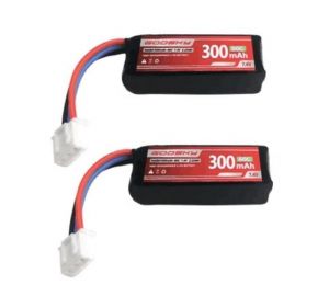2個/セット GOOSKY S1 RC ヘリコプター用7.4V 300mAh 60C バッテリー