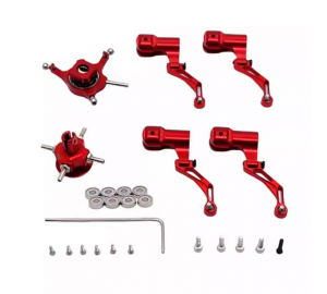 WLtoys XK K170 RCヘリコプターアップグレード金属製ローターヘッド+ロータークリップ+スワッシュプレート