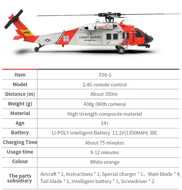 YUXIANG YXZNRC F09-S F09S 6CH ジャイロ GPS オプティカルフローポジショニング RC ヘリコプター 2.4G RTF