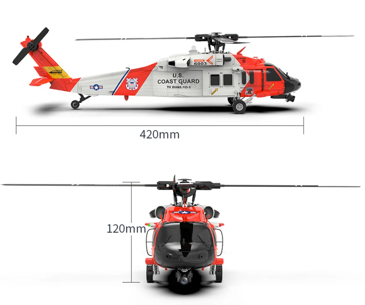 YUXIANG YXZNRC F09-S F09S 6CH ジャイロ GPS オプティカルフローポジショニング RC ヘリコプター 2.4G RTF