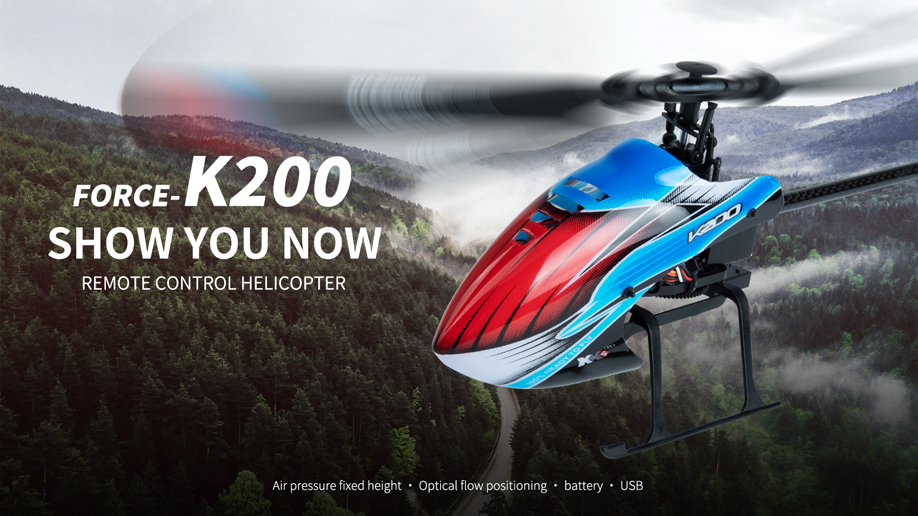 WLtoys XK K200 オプティカル フロー ポジショニング 4CH RC ヘリコプター 2.4GHz RTF