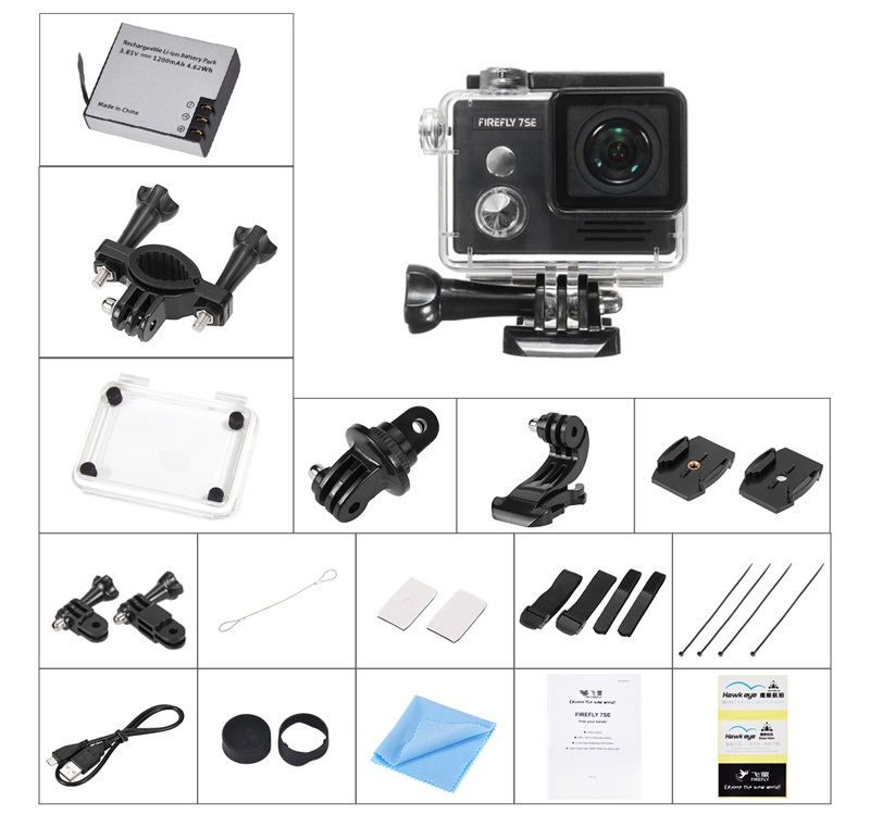 Hawkeye Firefly 7SE ( 7Sアップグレードバージョン) WIFI防水 FPV アクションカメラ HDカメラレコーダー