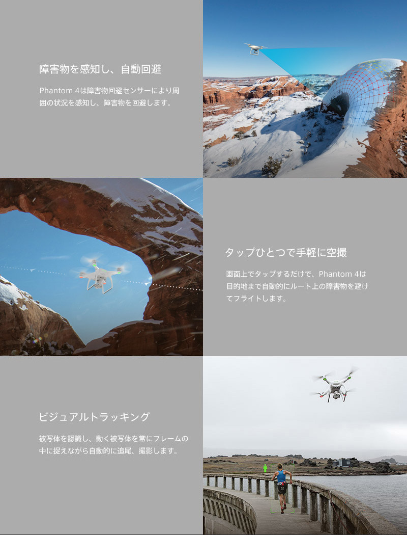 DJI Phantom 4  FPVドローン クアッドコプター  RTF  4Kカメラ搭載