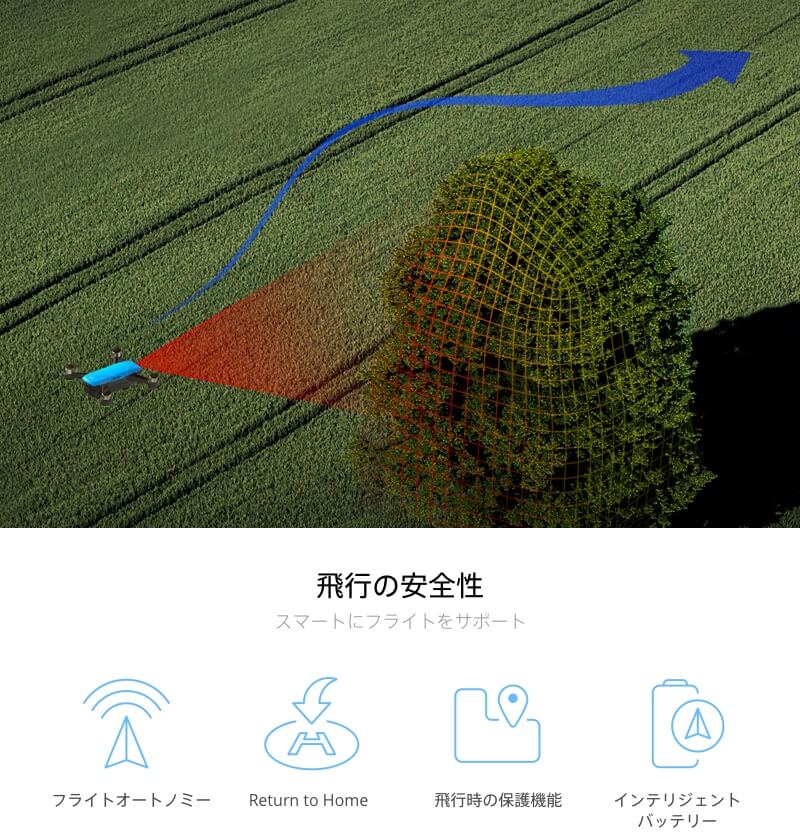 DJI Spark 高性能ミニドローン HDカメラ搭載 リアルタイム動画伝送