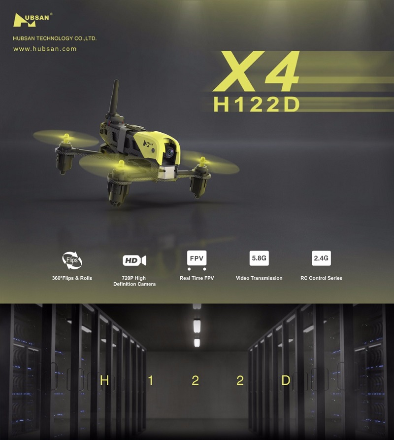 [標準版] Hubsan H122D X4 STORM 5.8G FPV レーシングドローン  720P カメラ付 