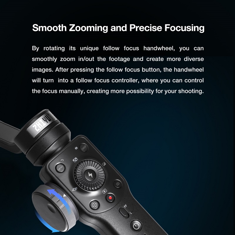 Zhiyun SMOOTH 4 3軸 ハンドヘルド ジンバル スタビライザー スマートフォン Iphone / アクションカメラ用