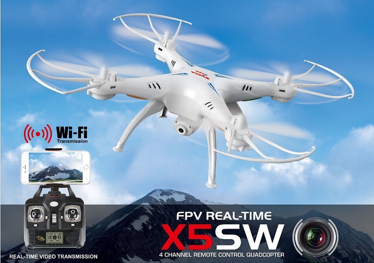 Syma X5SW 6軸ジャイロ WIFI FPV RC ドローン 2.0MP HDカメラ搭載 2.4G RTF WIFIリアルタイム伝送