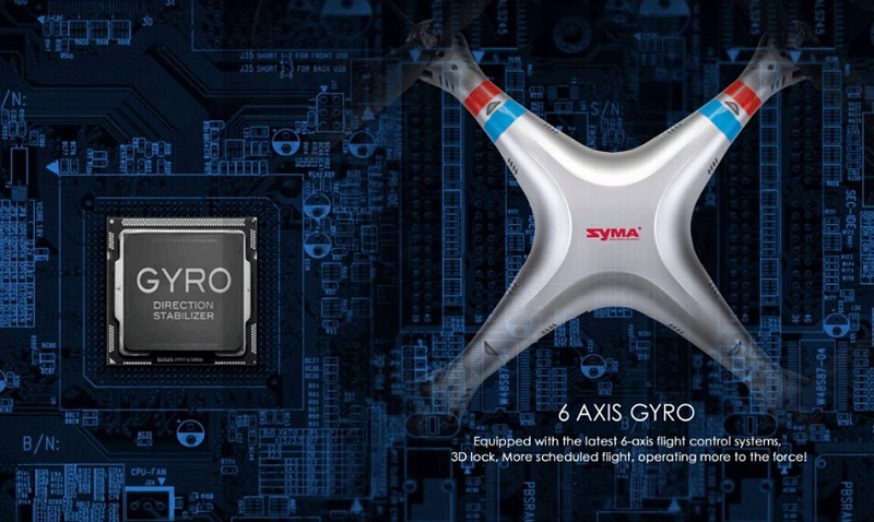 Syma X8G 8MP HD カメラ搭載 ヘッドレスモード RC クアッドコブター RTF 2.4GHz 6軸 ジャイロ付